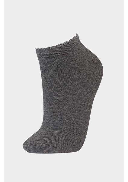 Kadın Parıltılı 5'li Pamuklu Patik Çorap F5626AXNS fırsatları