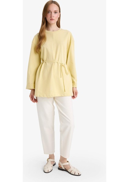 Loose Fit Bisiklet Yaka Uzun Kollu Tunik fiyatları