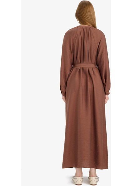 Relax Fit Hakim Yaka Uzun Kollu Elbise D7322AX25AU