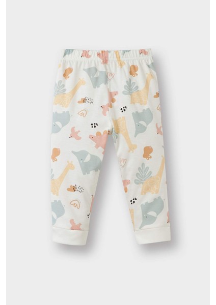 Kız Bebek Pijama Takımı Dinozor Baskılı Uzun Kollu Penye Üst Uzun Alt E9480A525AU fiyatları