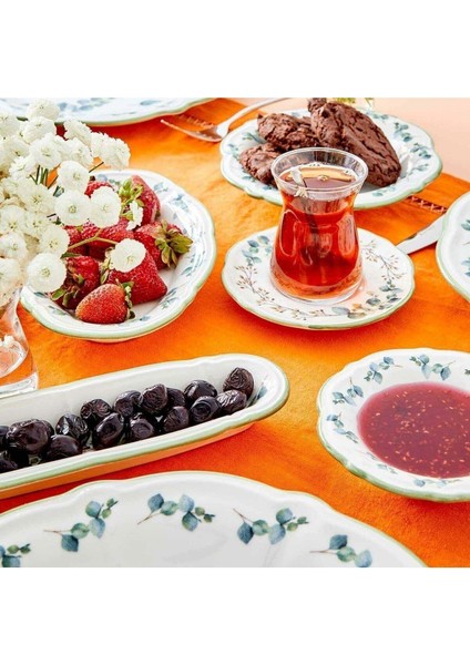 Yeşil 26 Parça 6 Kişilik Stoneware Kahvaltı Takımı, Şık ve Dayanıklı Tasarım fiyatları