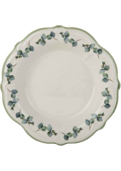 Yeşil 26 Parça 6 Kişilik Stoneware Kahvaltı Takımı, Şık ve Dayanıklı Tasarım