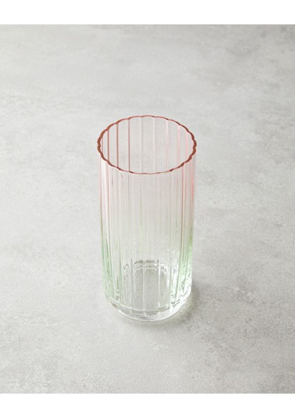 Renkli 2'li Cam Bardak Seti, 400 Ml, Pembe ve Yeşil fiyatları