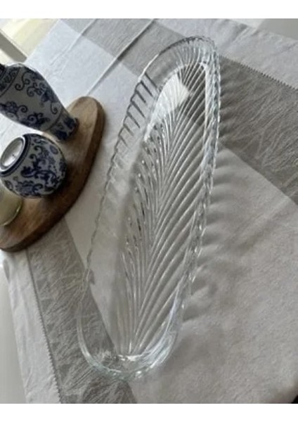 Cam Kayık Tabak Sunum 40 Cm, Şık ve Sağlıklı, Modern Tasarım modelleri
