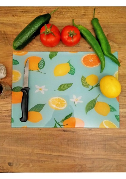 20X30 cm Cam Kesme Tahtası, Şık ve Dayanıklı, 4 mm Kalınlık fiyatları