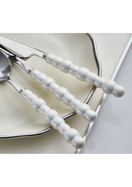 18 Parça Porselen Beyaz Inci Taş Detaylı Yemek Takımı Seti fırsatları