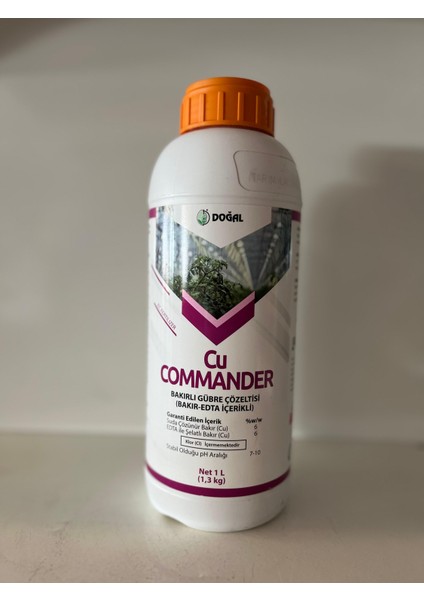 Cu Commander Bakır Sülfat Içerikli Koruyucu Yaprak Gübresi 1 Litre