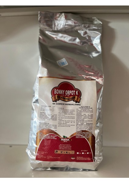 Bonny Orpot K 9-0-30 Nk Gübresi |yüksek Verimli Meyve Şişirme Gübresi | 3 kg