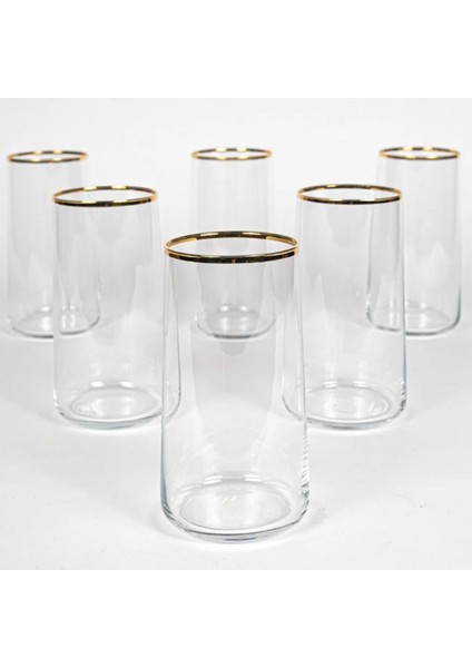 Turuncu 6'lı 540 ml Şık Bardak Seti modelleri