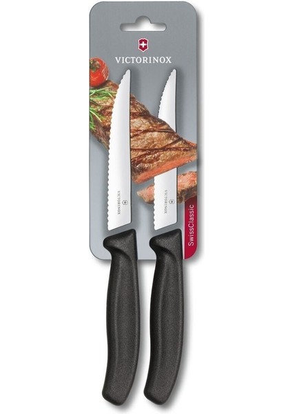 12CM Çok Amaçlı Bıçak, Steak ve Pizza Için Şık Blisterli Set