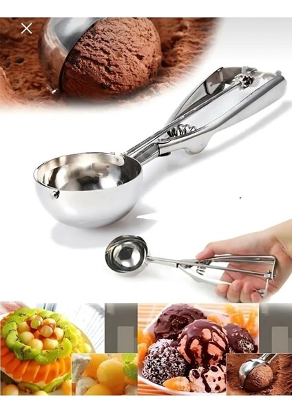Paslanmaz Çelik Dondurma ve Sunum Kaşığı, Pratik ve Şık Tasarım