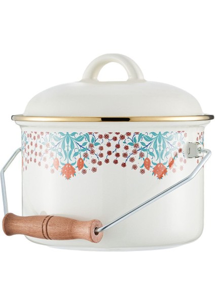 Bej Emaye Yoğurt Tenceresi 16 Cm, Şık ve Dayanıklı Mutfak Gereci fiyatları