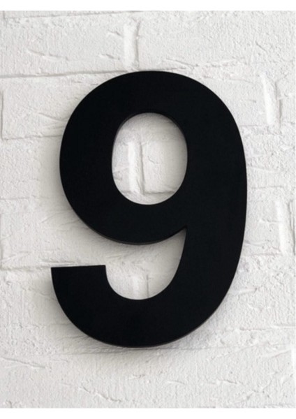 Siyah 15 cm Kapı Numarası, Kendinden Yapışkanlı, Daire, Villa, Bina Için Uygun