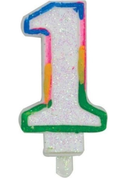 Renkli Pasta Rakam Mumları, Eğlenceli ve Canlı Doğum Günü Dekoru Seti