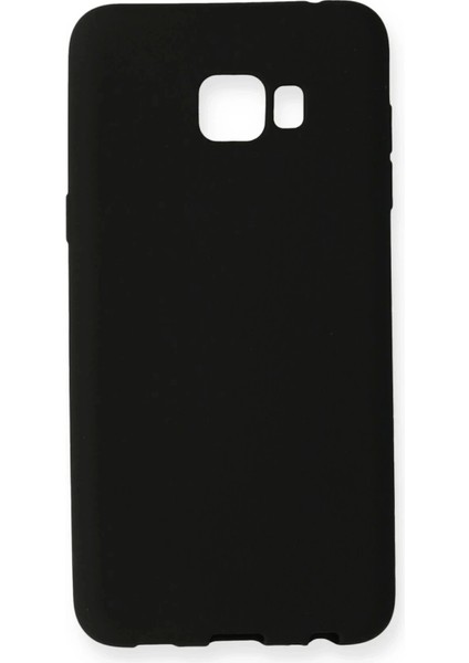 Samsung Galaxy C7 Pro Kılıf First Silikon - Siyah