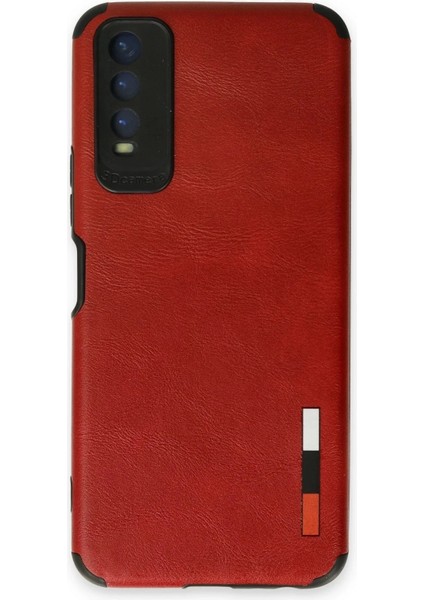 Vivo Y11S Kılıf Loop Deri Silikon - Kırmızı
