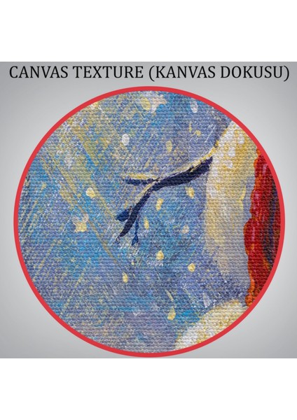 Güneş Işınları ve Kardanadam, Modern Dekoratif Kanvas Tablo, Duvar Dekoru 1239