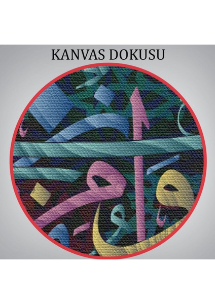 Yedi Gök Yer ve Bunların Içindekiler O'nu Tesbih Eder Dekoratif Kanvas Tablo, Duvar Dekoru 3297
