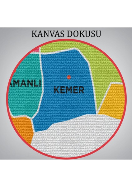 Il ve Ilçeler Haritası Burdur, Modern Dekoratif Kanvas Tablo, Duvar Dekoru 1303 indirimleri
