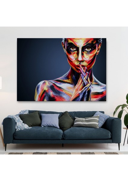 Yağlıboya Görünüm Güzel Kızın Portresi Dekoratif Kanvas Tablo, Duvar Dekoru 3511 fiyatları