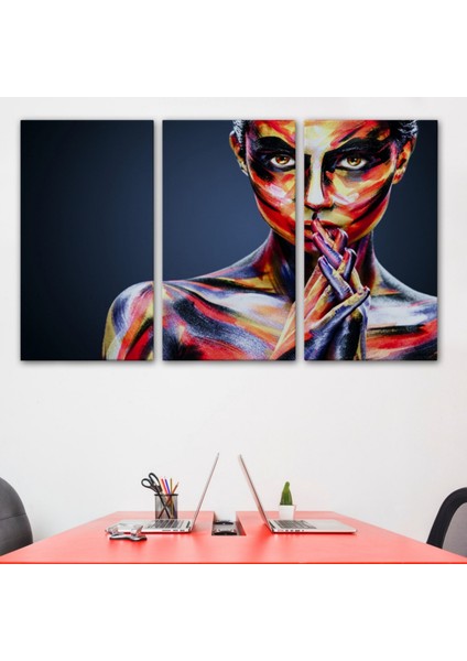 Yağlıboya Görünüm Güzel Kızın Portresi Dekoratif Kanvas Tablo, Duvar Dekoru 3511 modelleri