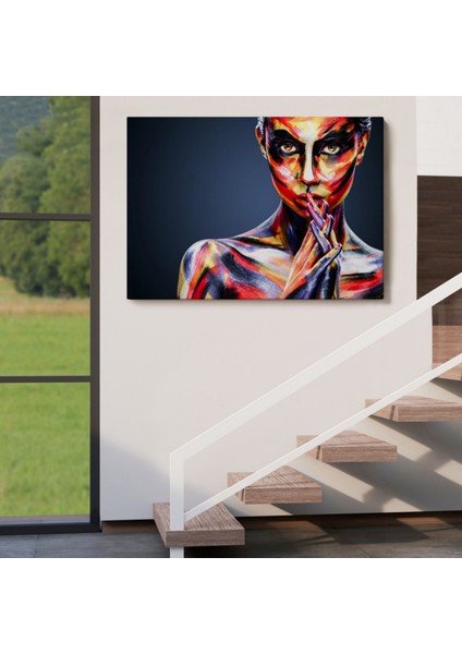 Yağlıboya Görünüm Güzel Kızın Portresi Dekoratif Kanvas Tablo, Duvar Dekoru 3511 indirimleri