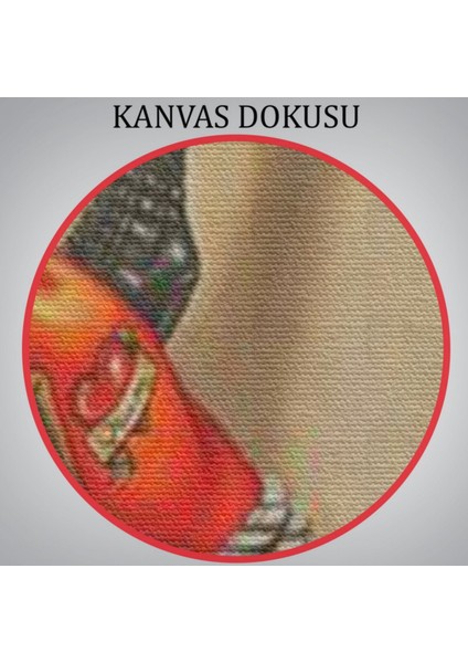 Dövmeci Kız Şeytanı Yakalıyor Dekoratif Kanvas Tablo, Duvar Dekoru 6285