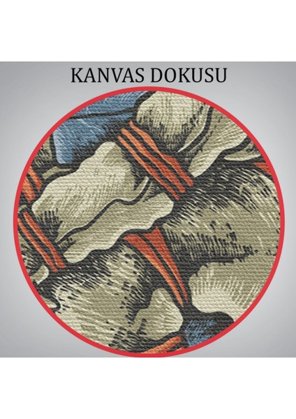Dünya Üzerinde Kahve Içen Astronot Dekoratif Kanvas Tablo, Duvar Dekoru 5098