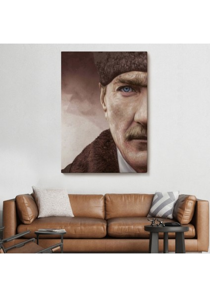 Önder Mustafa Kemal Atatürk Dekoratif Kanvas Tablo, Duvar Dekoru 6166 fiyatları