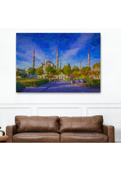 Yağlıboya Görünüm Sultan Ahmet Camii Dekoratif Kanvas Tablo, Duvar Dekoru 3694 fiyatları
