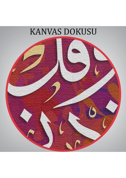 Rabbim, Ilmimi Artır! Taha Suresi 114 Ayet Yazılı Hat Sanatı Dekoratif Kanvas Tablo 3407