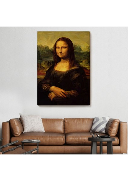 Leonardo Da Vinci Eseri Mona Lisa Dekoratif Kanvas Tablo, Duvar Dekoru 5955 fiyatları