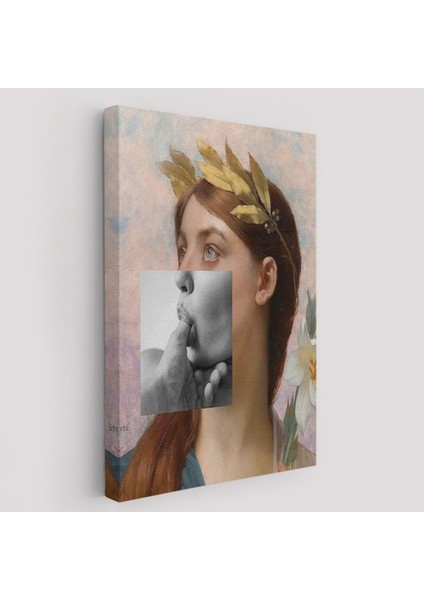 Komik, Antik Yunan Rönesans Eseri Dekoratif Kanvas Tablo, Duvar Dekoru 6366