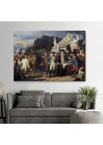 Yorktown Kuşatması Dekoratif Kanvas Tablo, Duvar Dekoru 6546 fiyatları