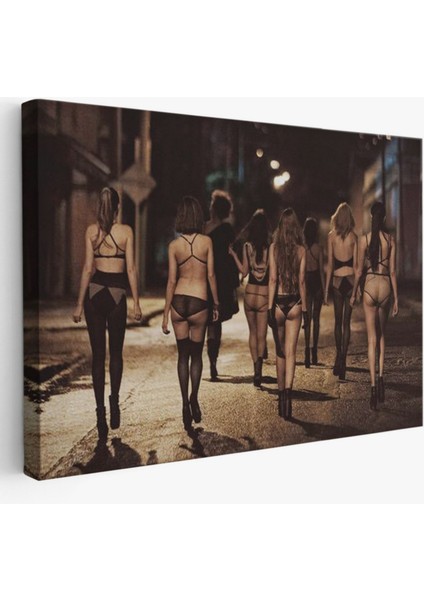 Street Women Sokak Kadınları Dekoratif Kanvas Tablo, Duvar Dekoru 6554