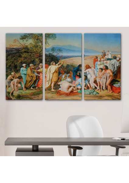 Isa'nın Insanlara Görünüşü Eseri Aleksander Ivanov Dekoratif Kanvas Tablo, Duvar Dekoru 6539 modelleri