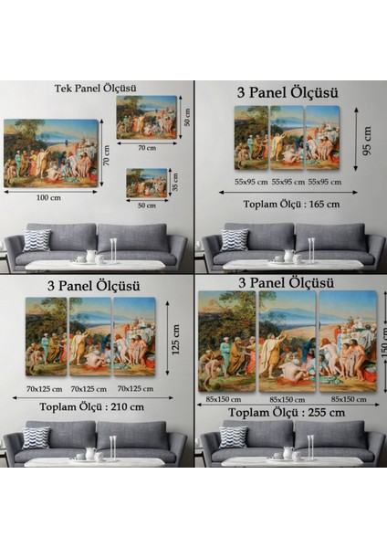 Isa'nın Insanlara Görünüşü Eseri Aleksander Ivanov Dekoratif Kanvas Tablo, Duvar Dekoru 6539 fırsatları