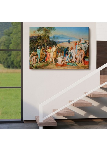 Isa'nın Insanlara Görünüşü Eseri Aleksander Ivanov Dekoratif Kanvas Tablo, Duvar Dekoru 6539 indirimleri