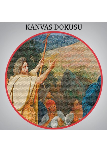 Isa'nın Insanlara Görünüşü Eseri Aleksander Ivanov Dekoratif Kanvas Tablo, Duvar Dekoru 6539