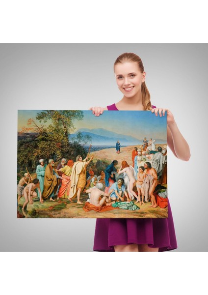 Isa'nın Insanlara Görünüşü Eseri Aleksander Ivanov Dekoratif Kanvas Tablo, Duvar Dekoru 6539