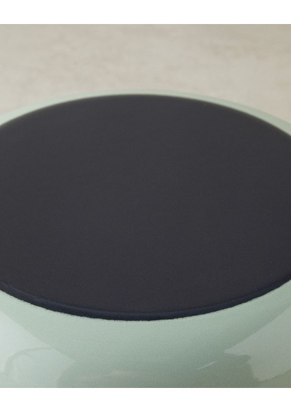 Emaye Kızartma Tenceresi, Açık Mint Renk, Şık ve Kullanışlı Mutfak Gereci fırsatları