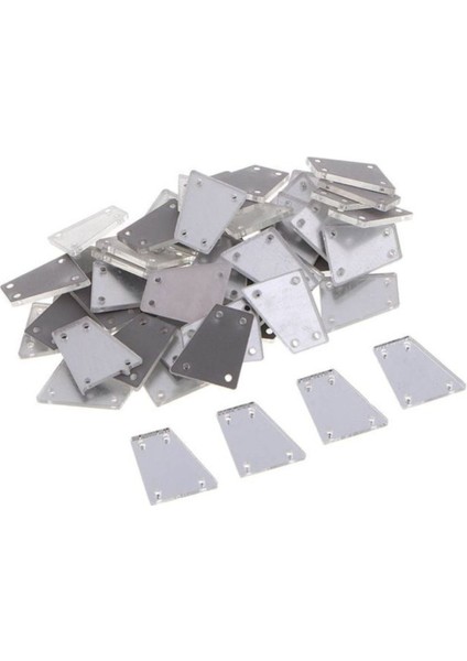 Yeşil Kot Mont ve Akrilik 40 Adet Küpe Deliği Yapışkanlı Model