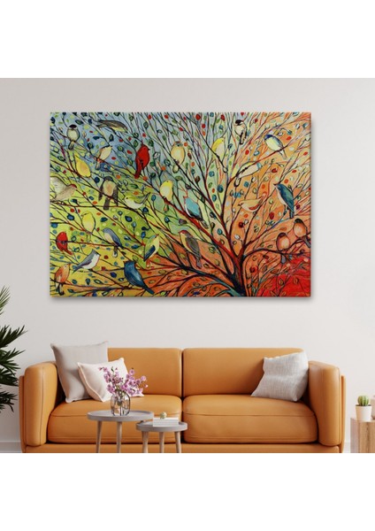 Kuşlar Dekoratif Kanvas Tablo, Duvar Dekoru 6654 fiyatları