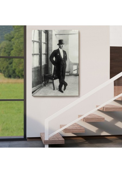 Mustafa Kemal Atatürk Portresi Dekoratif Kanvas Tablo, Duvar Dekoru CT72 fırsatları
