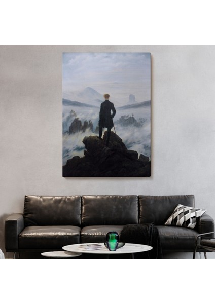 Sis Denizinin Üstündeki Gezgin Eseri Caspar David Dekoratif Kanvas Tablo, Duvar Dekoru 5121 fiyatları
