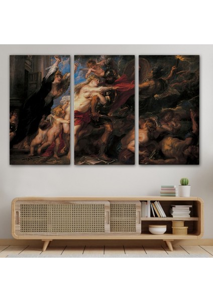 Savaşın Sonuçları Peter Paul Rubens Dekoratif Kanvas Tablo, Duvar Dekoru 6655 modelleri