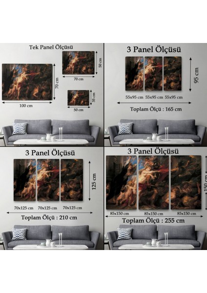 Savaşın Sonuçları Peter Paul Rubens Dekoratif Kanvas Tablo, Duvar Dekoru 6655 fırsatları
