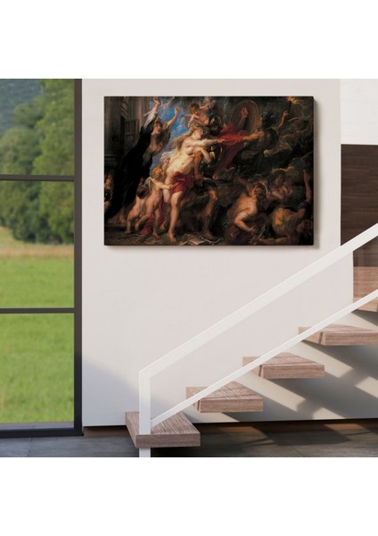 Savaşın Sonuçları Peter Paul Rubens Dekoratif Kanvas Tablo, Duvar Dekoru 6655 indirimleri