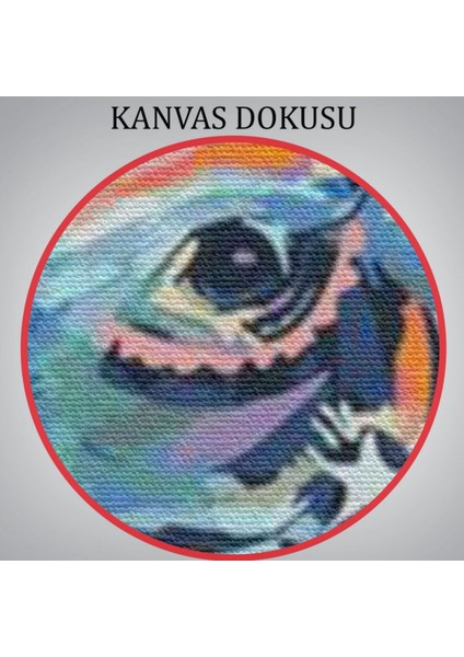 Renkli Ceylan Hayvan Temalı Dekoratif Kanvas Tablo, Duvar Dekoru 5876