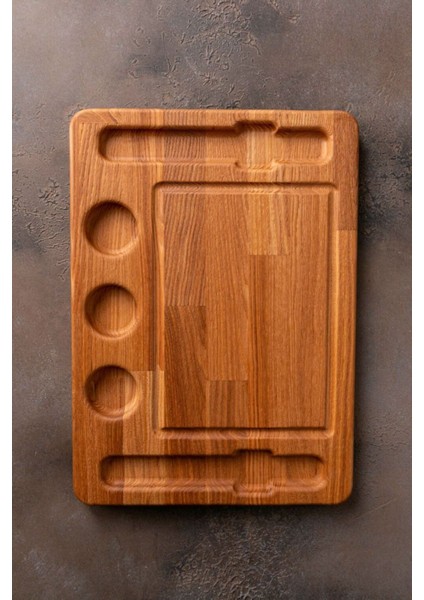 Ahşap Kesme Tahtası ve Soslu Sunum Tabağı, Şık ve Kaliteli Set indirimleri